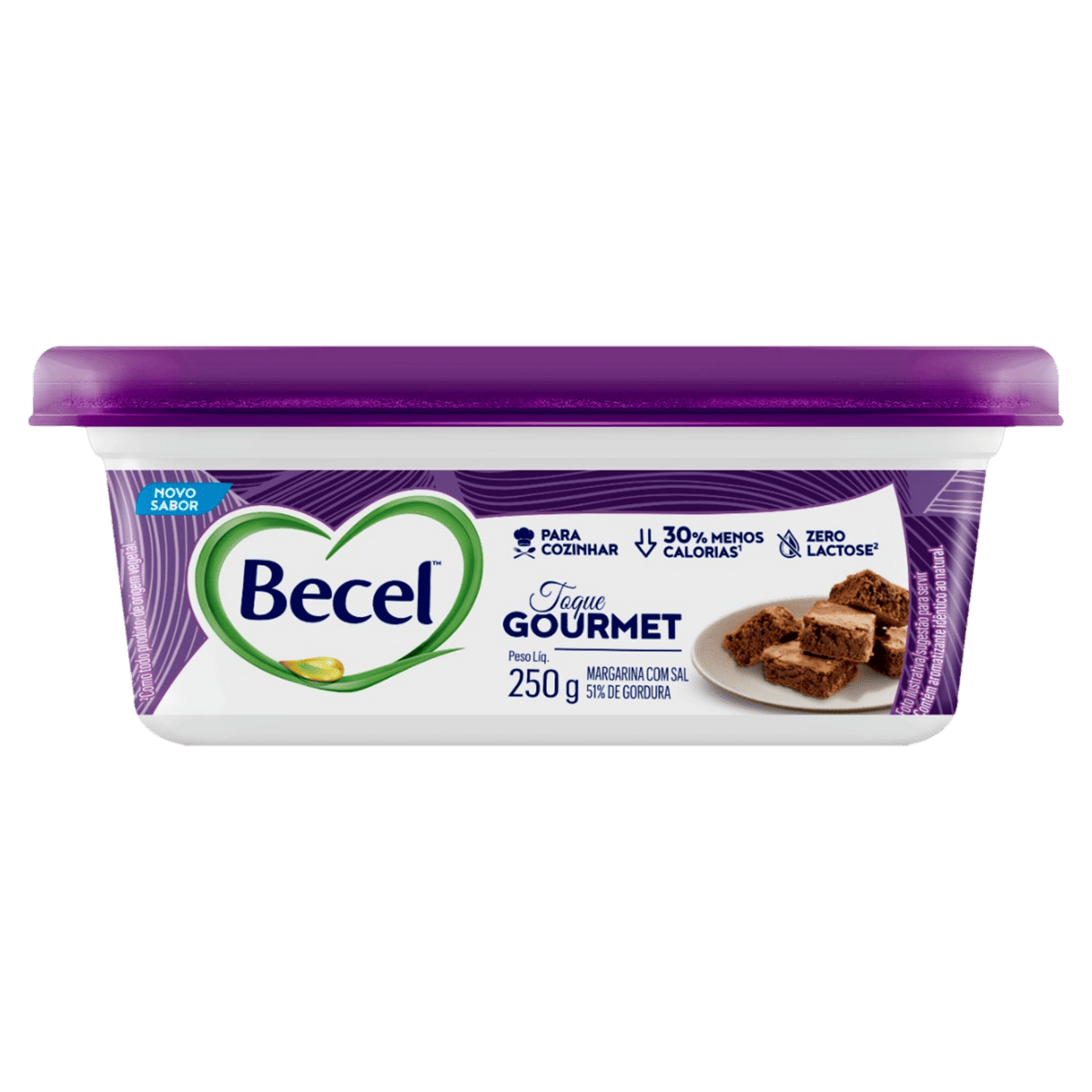 Margarina com Sal Zero Lactose Becel Toque Gourmet Pote 250g